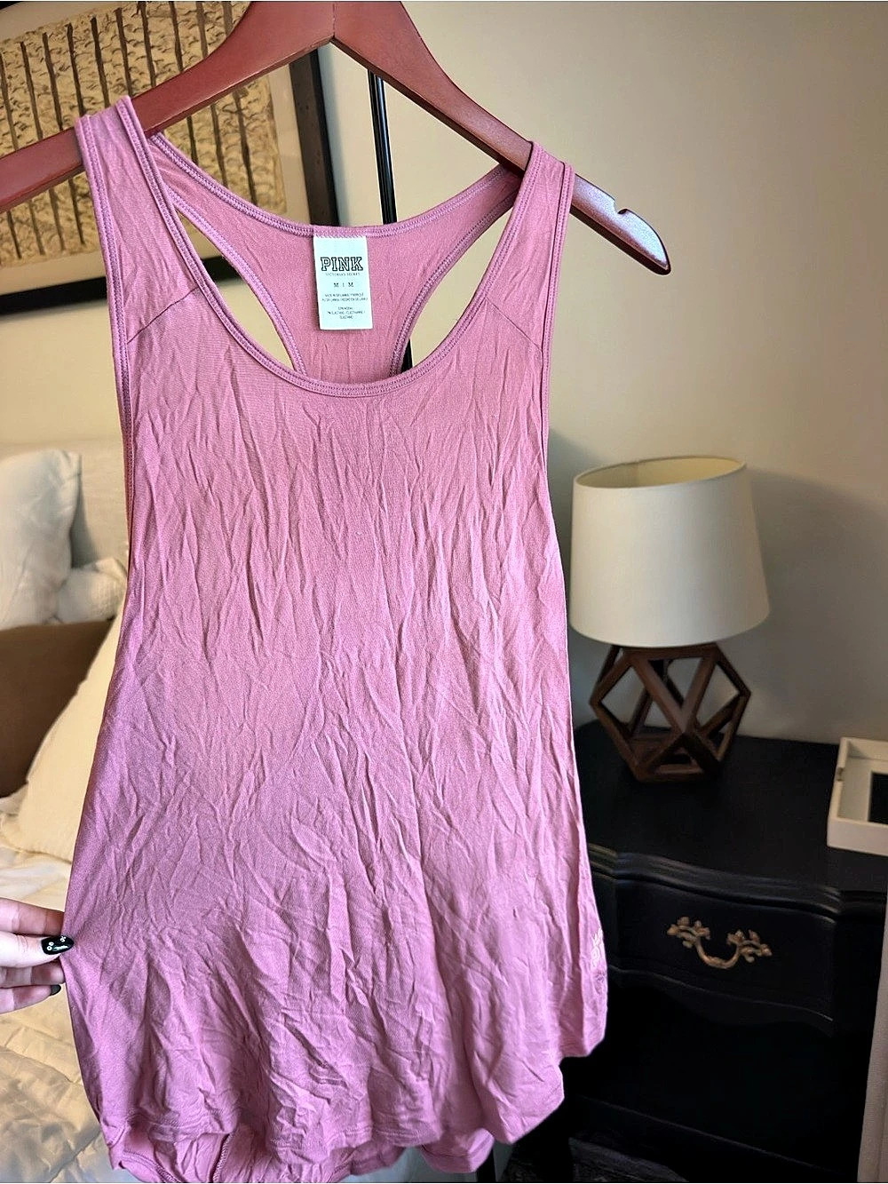 PINK Racerback Tank Top Size Medium